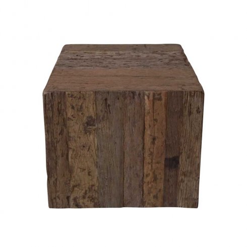 Sidobord i trä Kub med hjul 45 x 45 cm Trademark Living