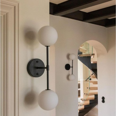 Sigma D vägglampa Svart Opal 49 cm - Pr Home