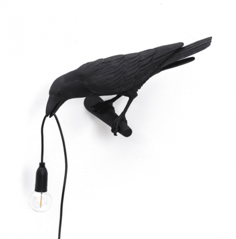 Bird lamp looking #3 black seletti
