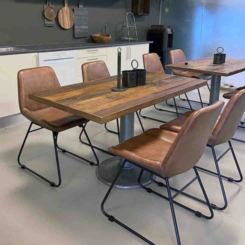 Snygg Träbordsskiva i återvunnet trä 130 x 70 cm