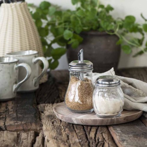 Sockerströare Glas Retro