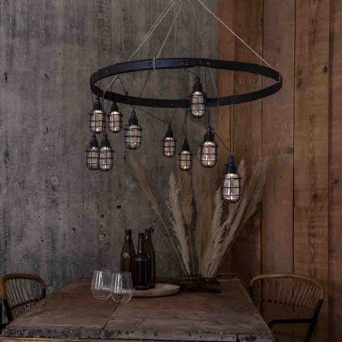 Solcellsslinga Cage 8 lampor Star Trading