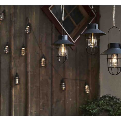 Solcellsslinga Cage 8 lampor Star Trading