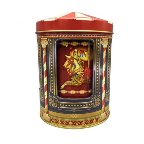 Plåtburk Speldosa Karusellhäst