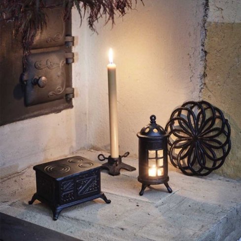 Kamin för värmeljus