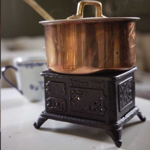 Kamin för värmeljus