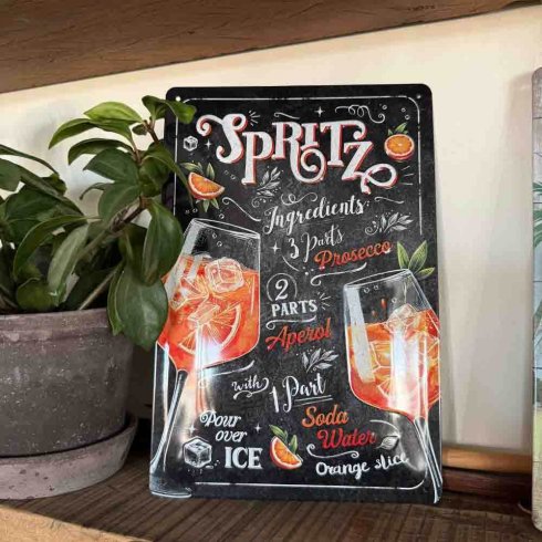 Spritz Drink skylt Plåtskylt 20x30cm