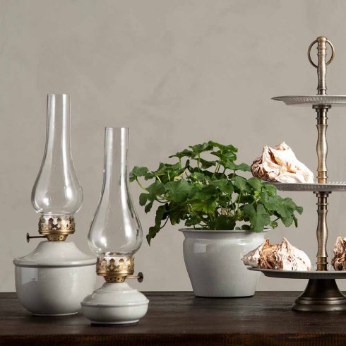 Ljusstake för värmeljus emalj Juno Stone