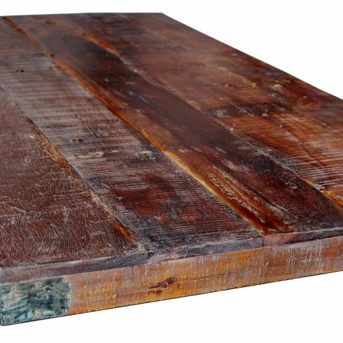 Kraftig Träbordsskiva i återvunnet trä 180 x 80 cm