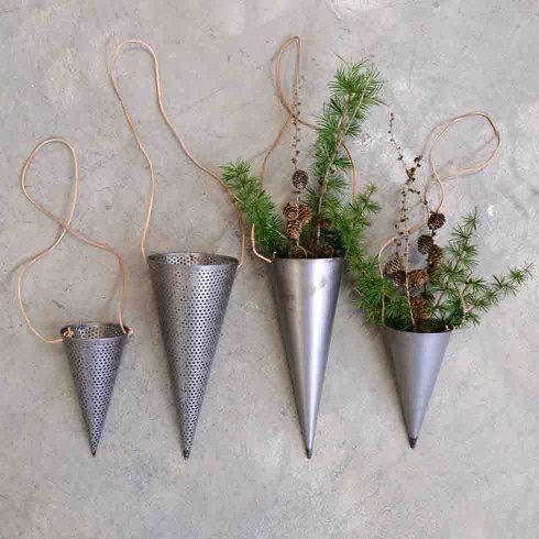 Juldekoration Järnstrut med läderband