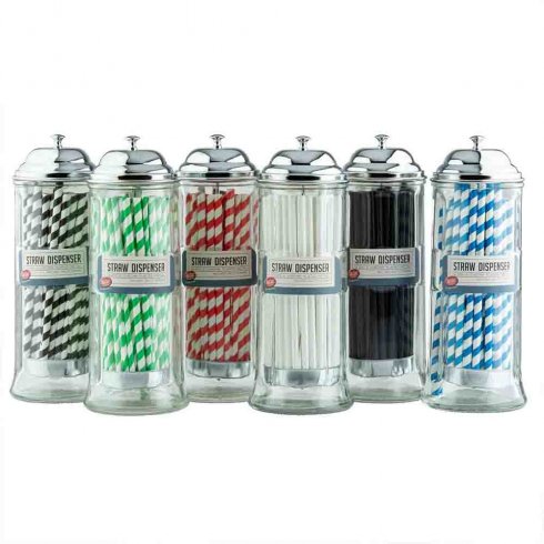 Sugrörsdispenser för standardsugrör