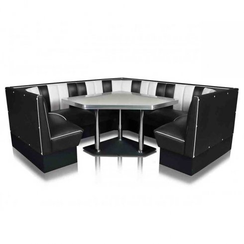 Diner booth komplett hörna