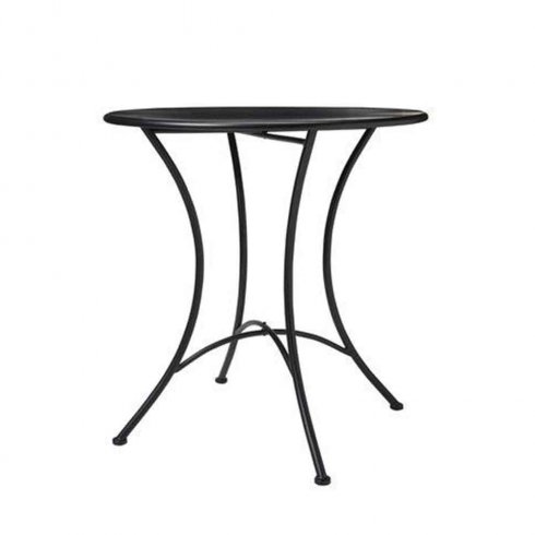 Utebord Amalfi Ø 70 cm Svart