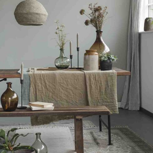 Ljusstake metall Svart Large