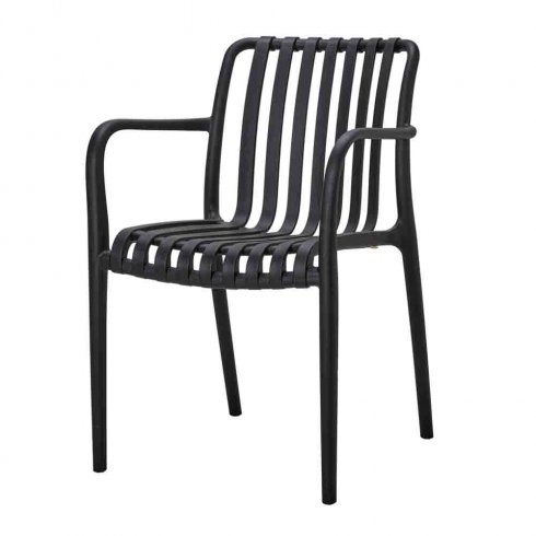 Ravello Karmstol med armstöd Svart