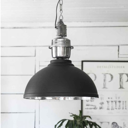 Manchester taklampa Svart/Silver 52 cm - Pr Home
