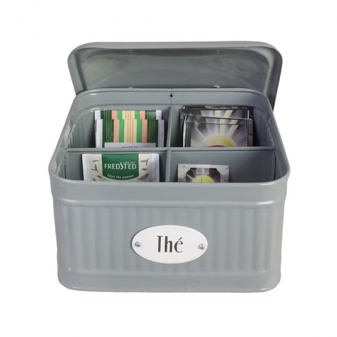 Retro teburk i järn - kvadratisk Grön