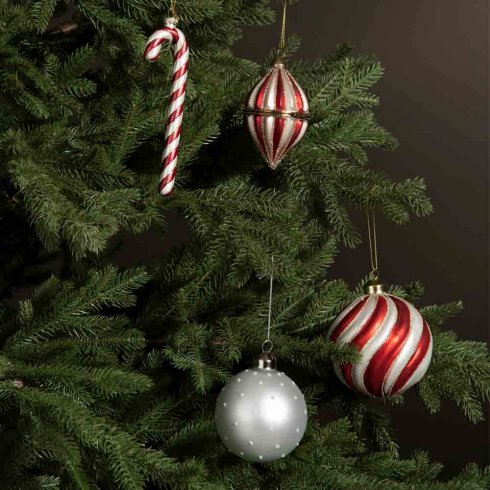 Julgranskulor 4 pack Tivoli 8 cm 