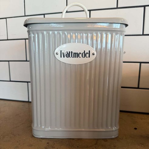 Retro Tvättmedelsburk med skopa - Beige