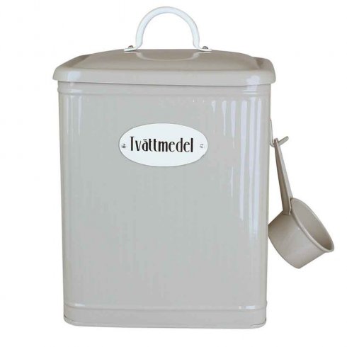 Retro Tvättmedelsburk med skopa - Beige