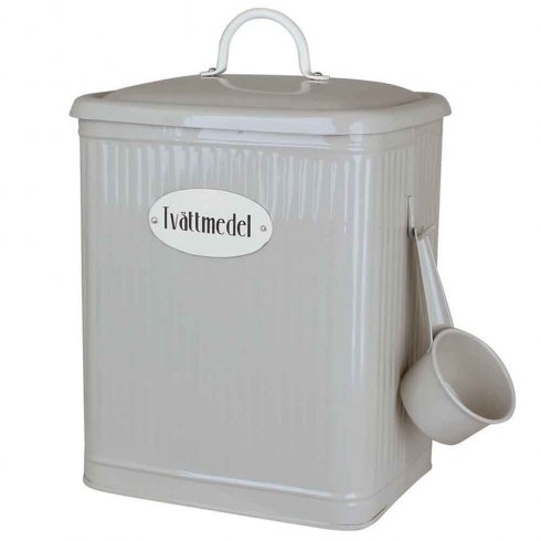 Retro Tvättmedelsburk med skopa - Beige