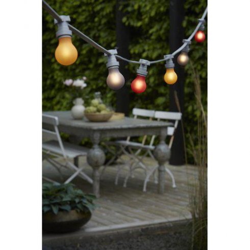 Ljuskälla E27 Färgad för ljusslingor ute