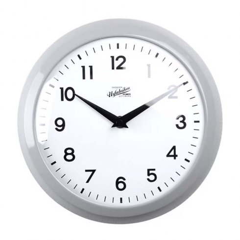 Väggklocka Urfabriken Ø 24 cm Grå