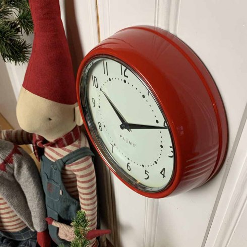 Klocka 50-tal Röd (Plint)