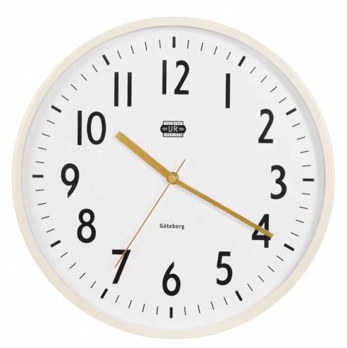 Väggklocka Urfabriken Ø 24 cm Svart