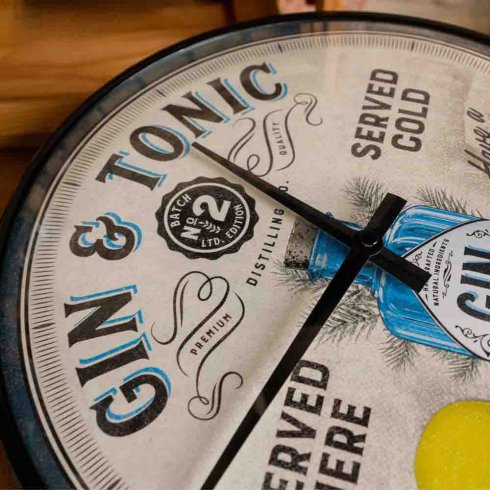Väggklocka Gin & Tonic 31 cm