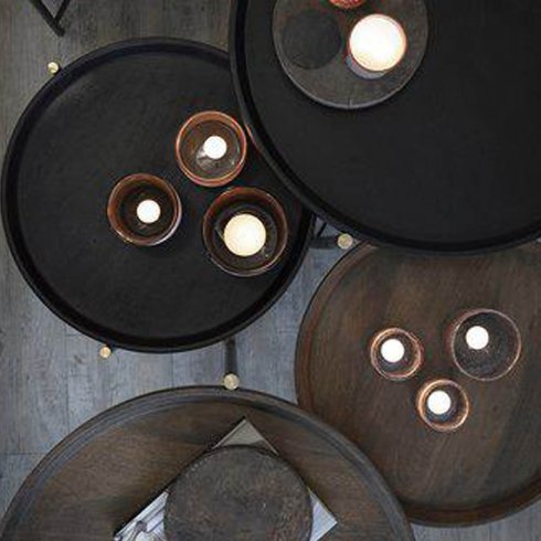 Turin sidobord 2 set Svart Wikholm Form