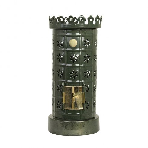 Värmeljushållare Kakelugn Mörkgrön