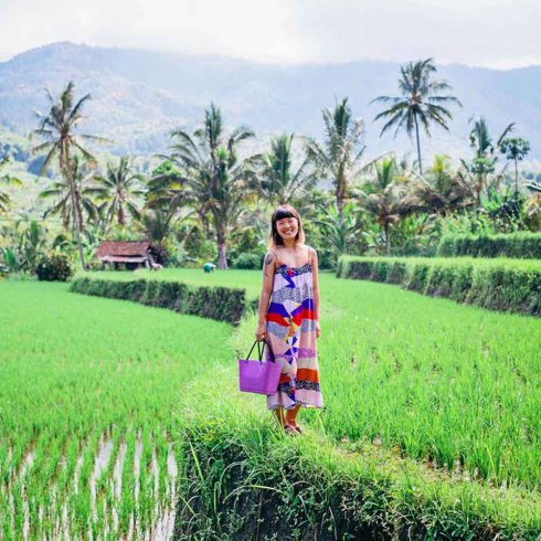 Väska Hinza Liten Lila - Green Plastic