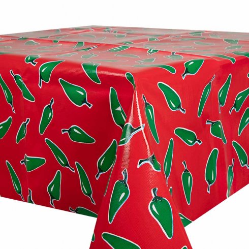 Vaxduk Röd med grön Chili / meter