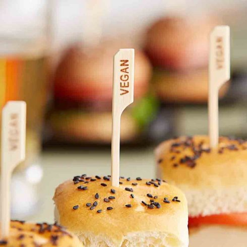 Food markers vegan - matpinnar
