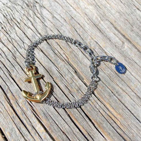 Vinga ankararmband - Stål/ Guld