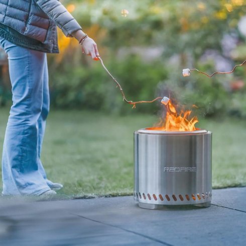 Volcano eldstad Large Rostfri RedFire