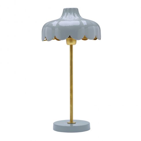 Wells bordslampa Blå/guld 50 cm - Pr Home