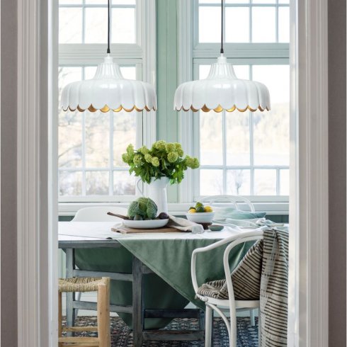 Wells taklampa Vit/guld 43 cm - Pr Home