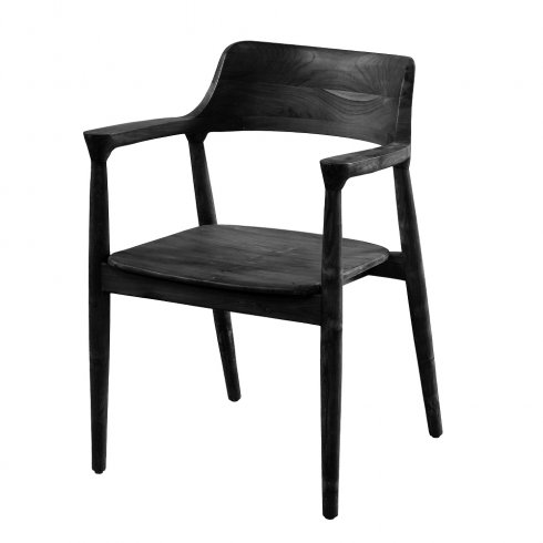 York Stol med armstöd - Svart Wikholm Form