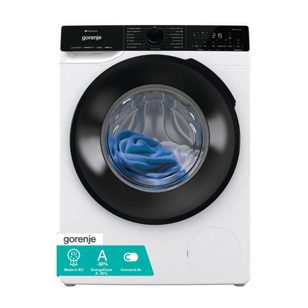 Gorenje tvättmaskin WPNA14A3PWIFI Vit - Gorenje