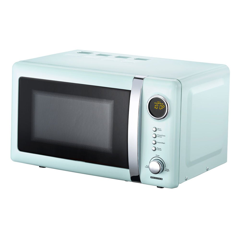 Mikrovågsugn i retrostil 20 liter mintblå - Melissa