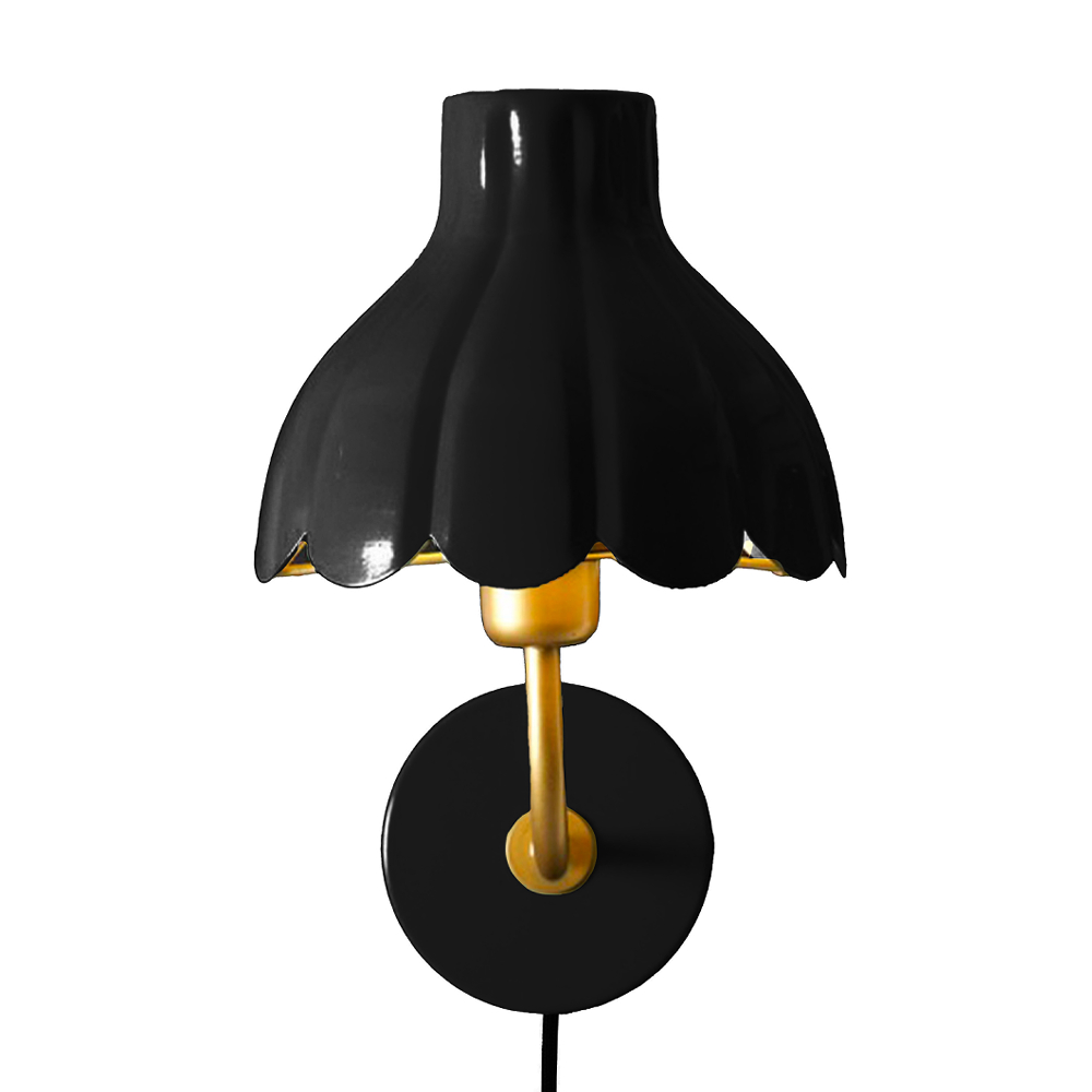 Wells vägglampa Svart/guld 21 cm - Pr Home | Belysning - Vägglampor | Pryloteket